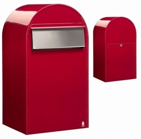 Brievenbus Bobi Grande B rood RAL 3001