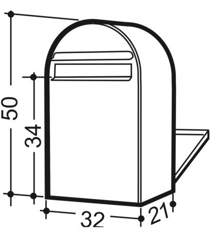 rvs bobi brievenbus B