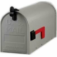 B-keus US Mailbox / Amerikaanse brievenbus grijs staal 