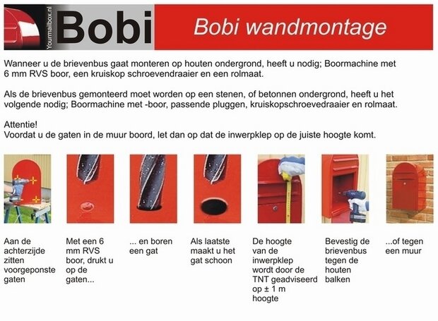 brievenbus Bobi Classic S met Round