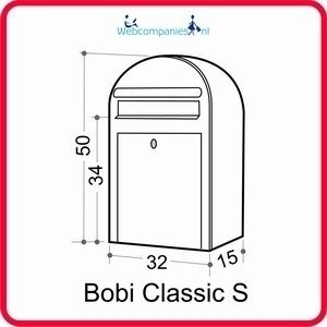 brievenbus Bobi Classic S met Round